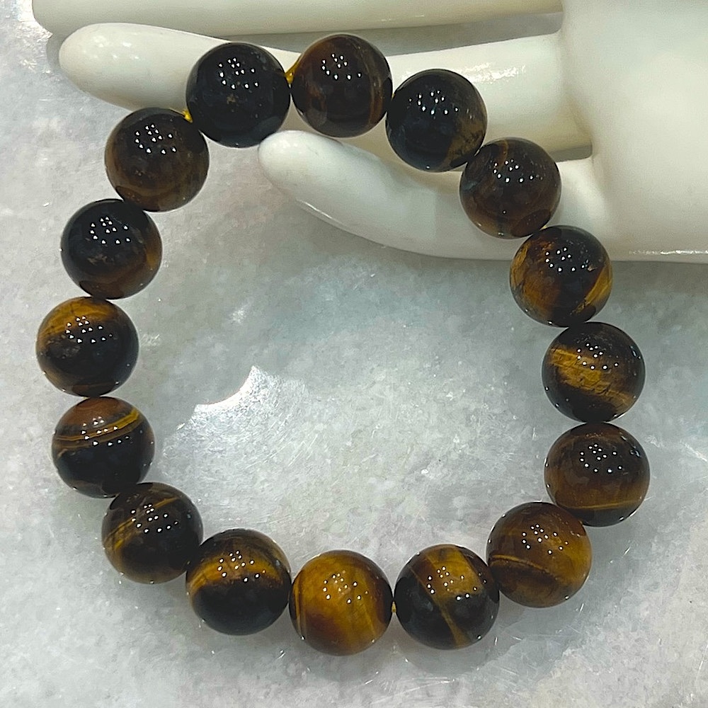 South African Yellow Tiger’s Eye Stretch Bracelet